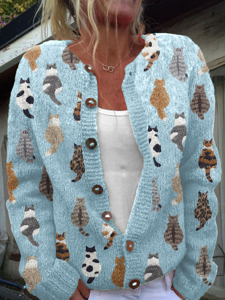 Bramley | Le Cardigan Imprimé Chat