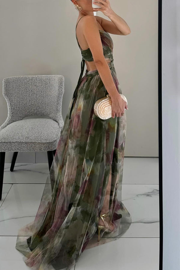 Giselle | Robe Maxi Envoûtante avec Imprimé Floral