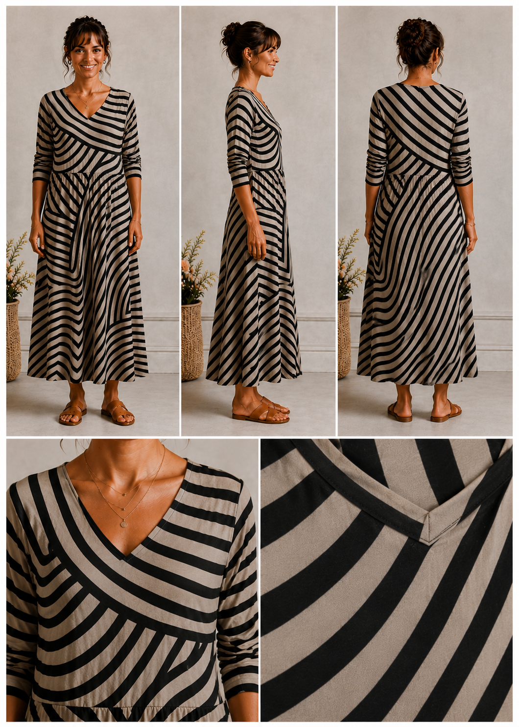 Grace™ - Robe intemporelle dissimulant le ventre