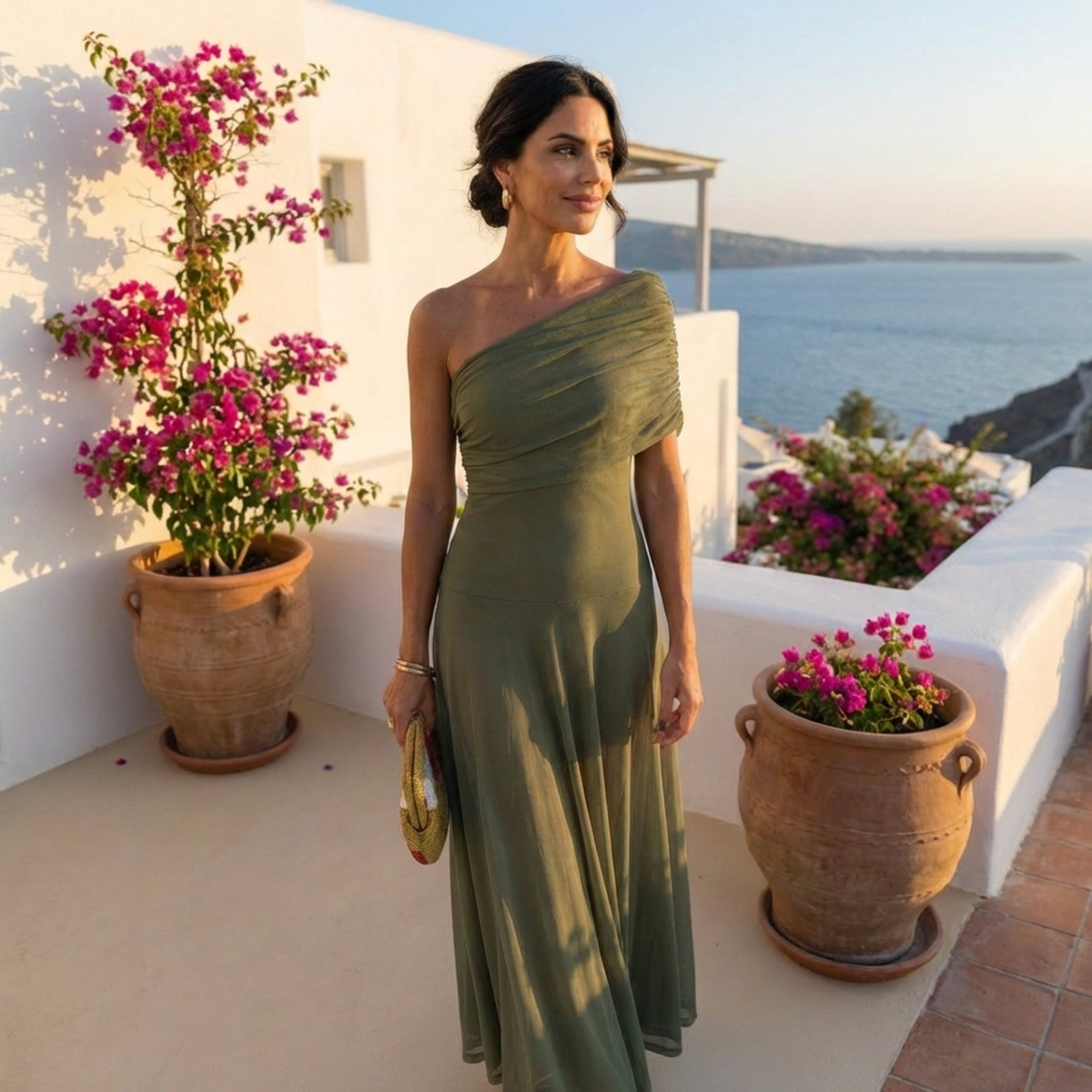 Uma | Robe fluide large avec un design élégant