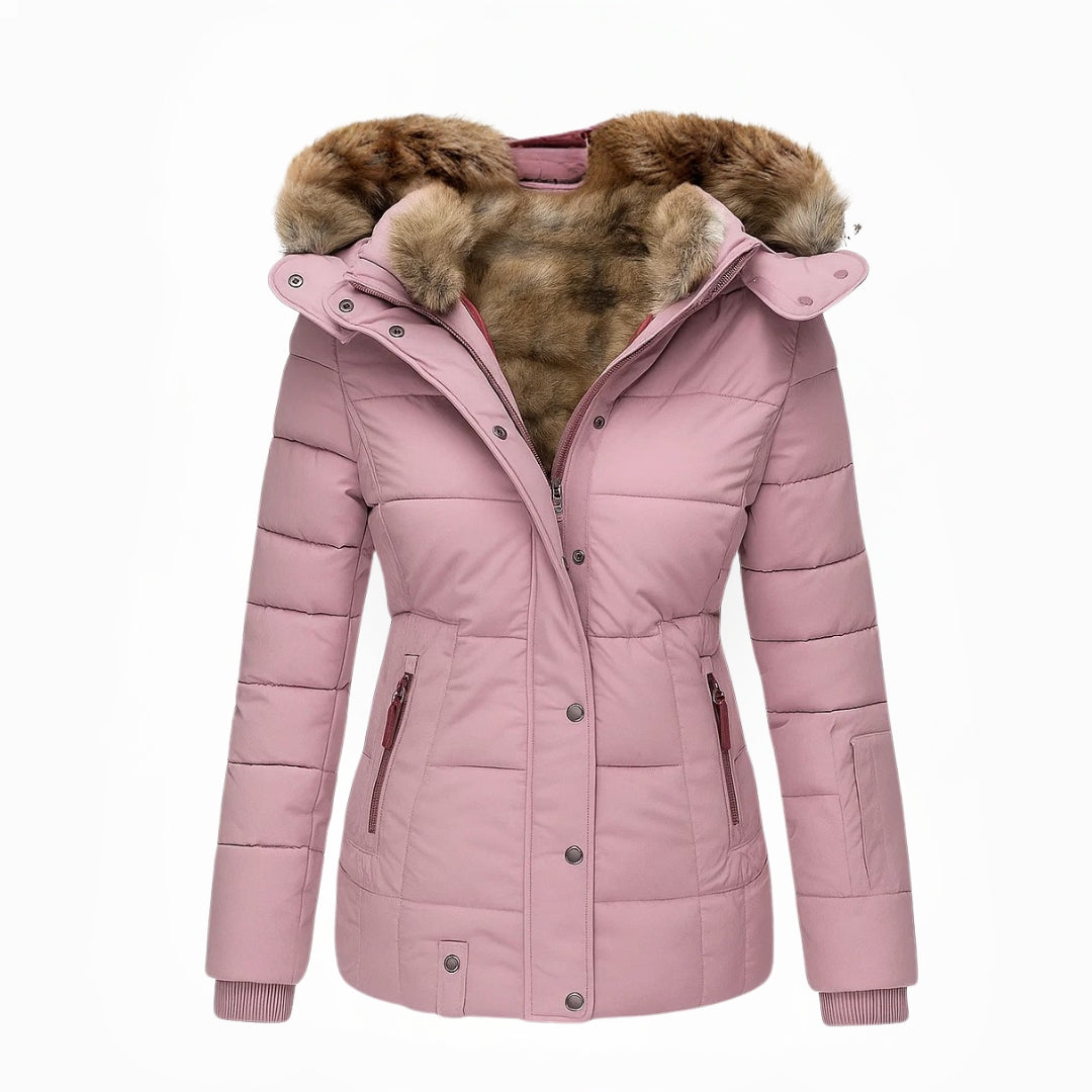 Anna | Manteau d'hiver avec doublure en fourrure