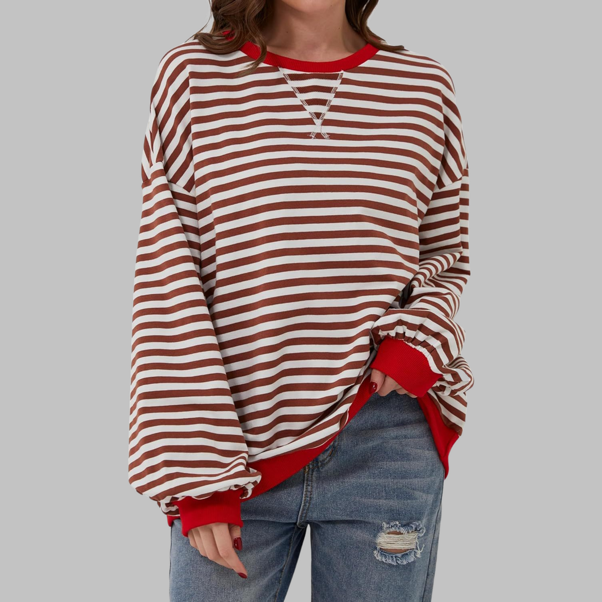 Holly | Pull Rayé
