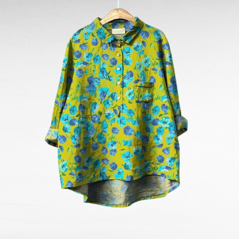 Axelle | Blouse d'Été Élégante en Lin