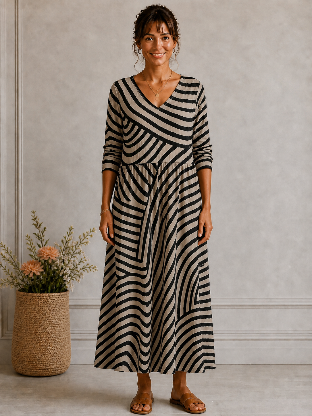 Grace™ - Robe intemporelle dissimulant le ventre