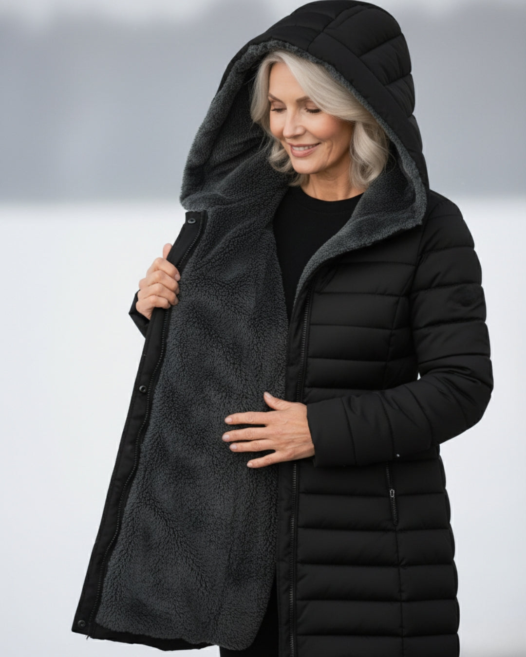 Clair | Manteau Puffer Doublé en Fleece
