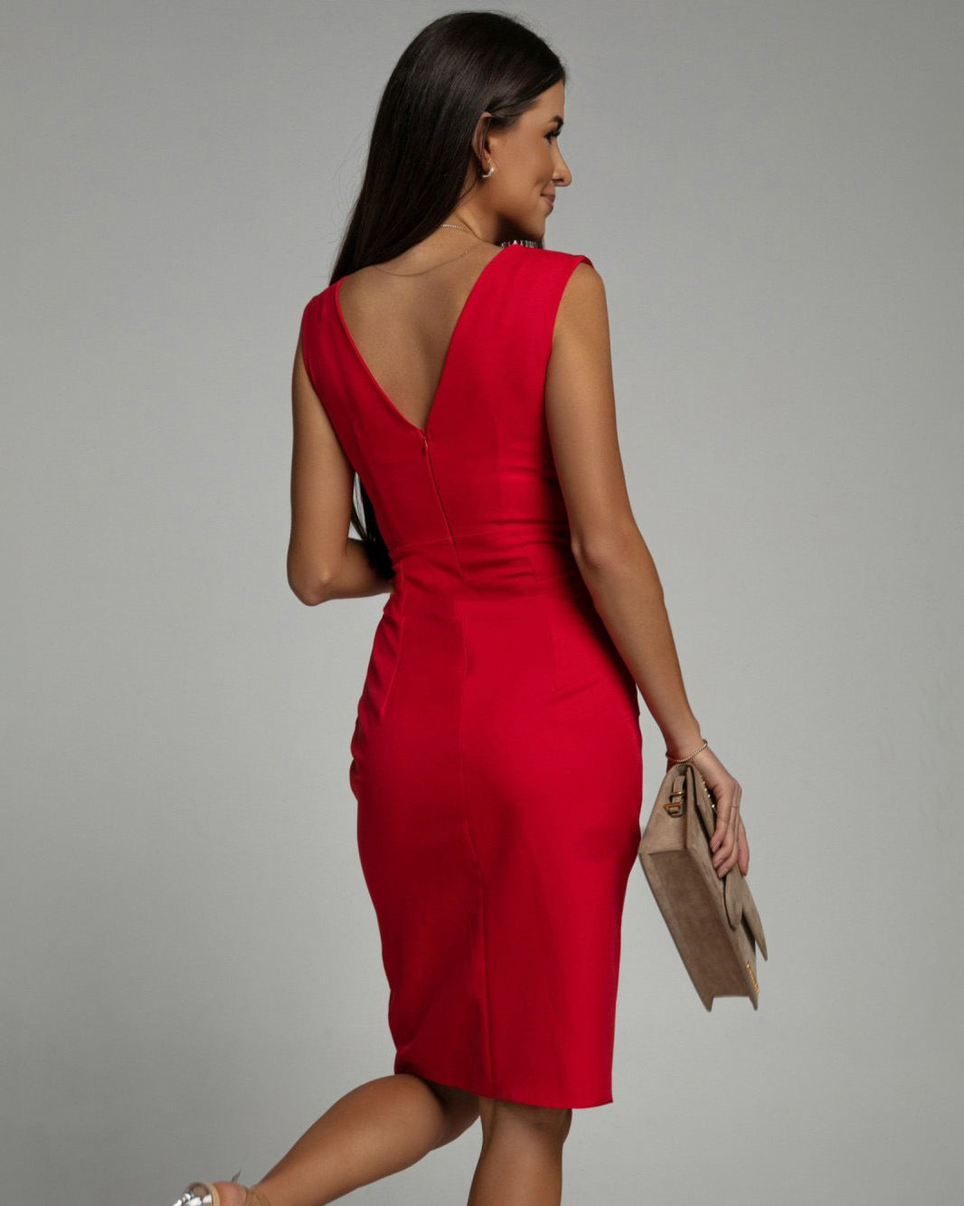 ADRIENNE | Robe Drapée Élégante avec Silhouette Sculptante
