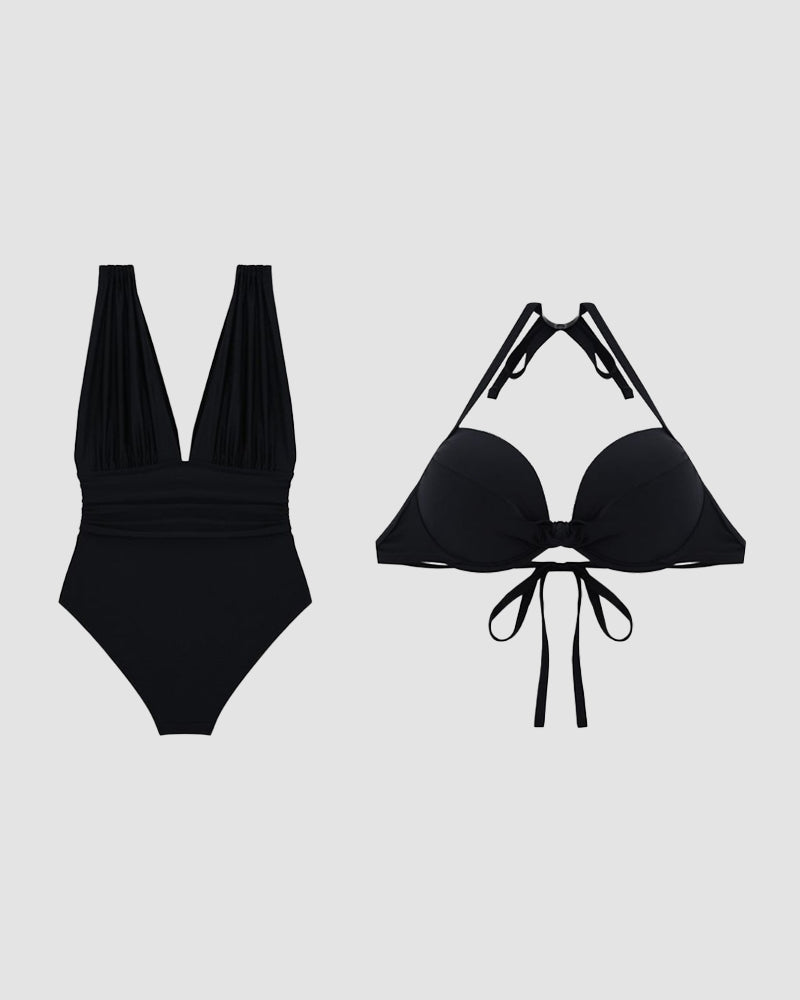 Karina | Maillot de bain avec effet de contrôle du ventre V