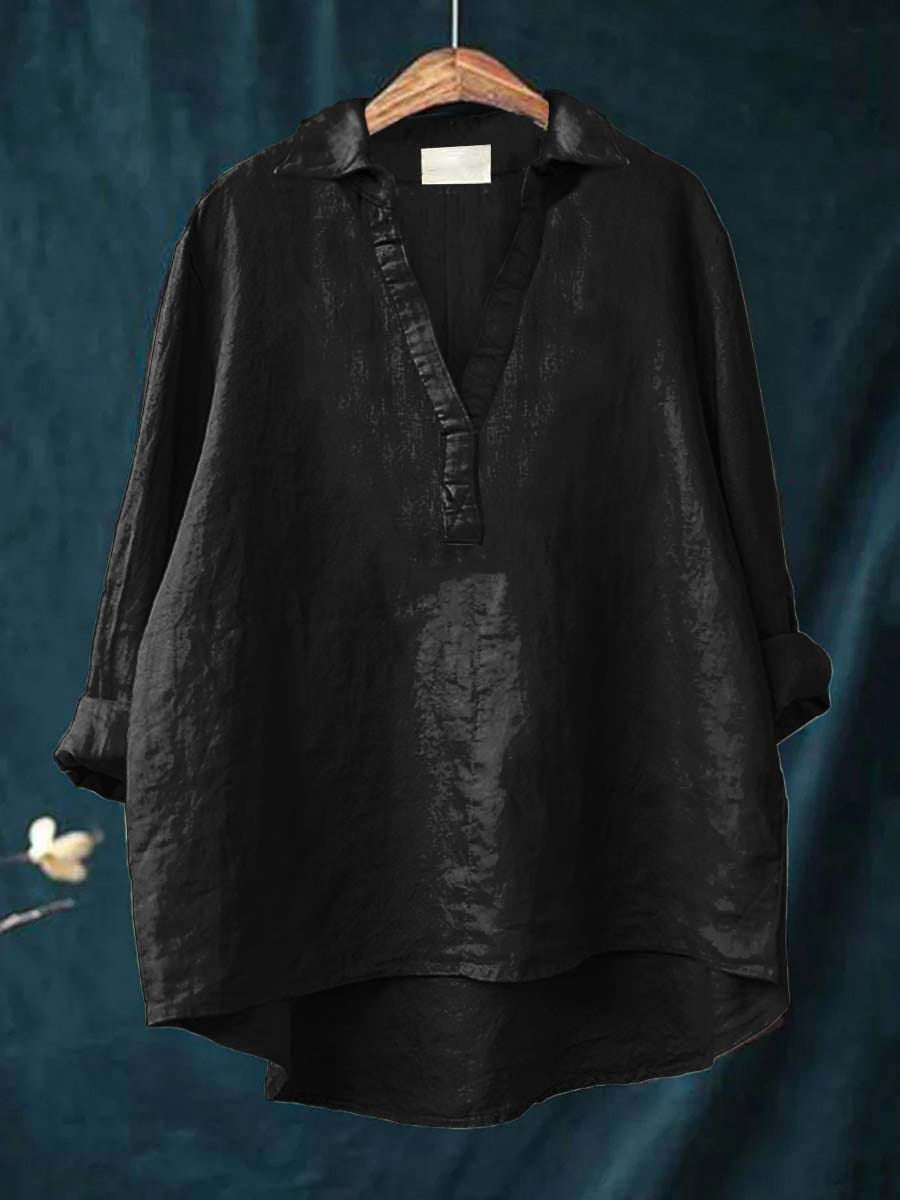 Andrea | Élégante Blouse d'Été en Lin