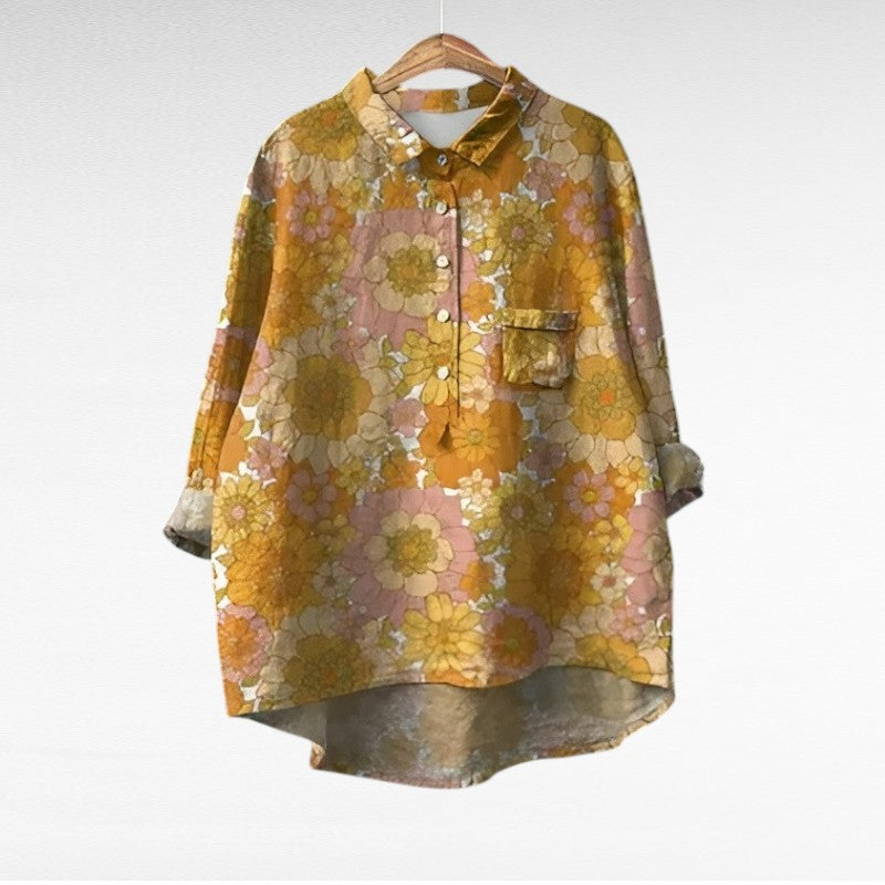 Noémie | Élégante Blouse d'Été en Lin