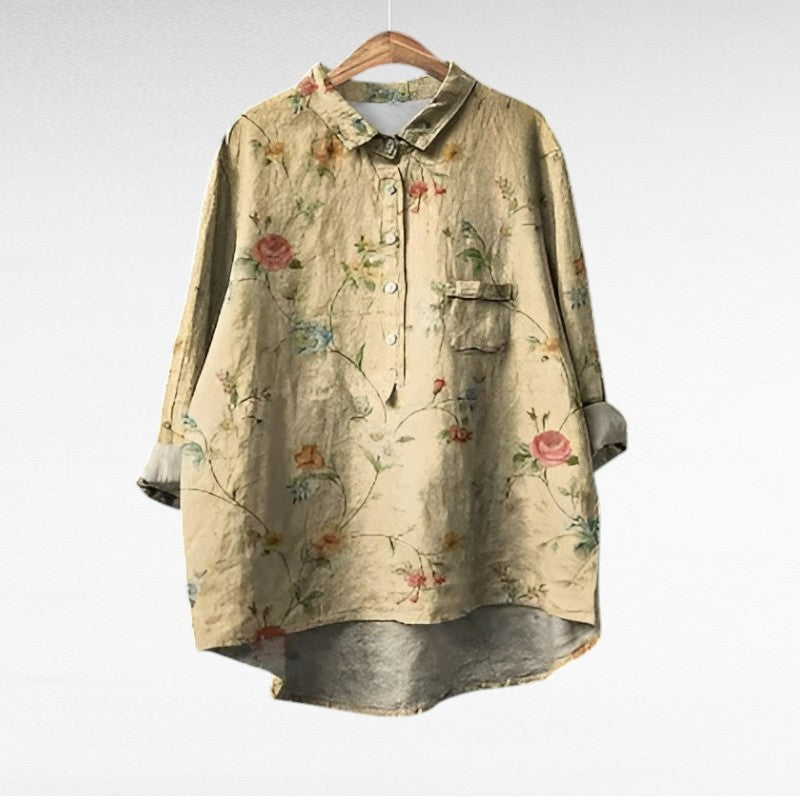 Noémie | Élégante Blouse d'Été en Lin