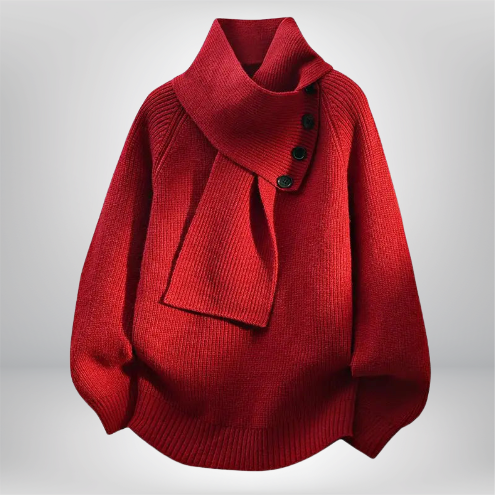 Ivora | Pull à col écharpe confortable