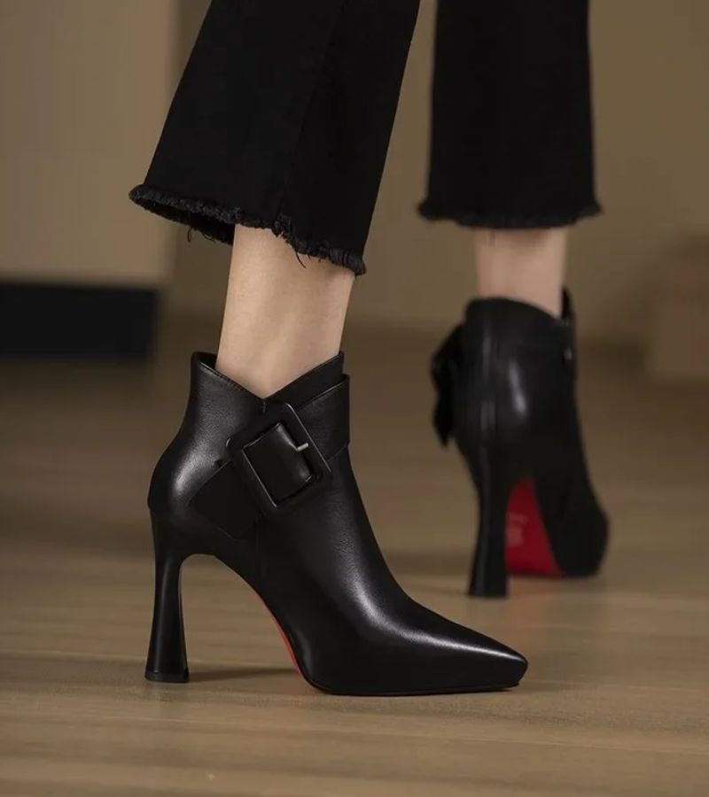 Lefèvre | Bottines Signature à Talon & Boucle Oversize