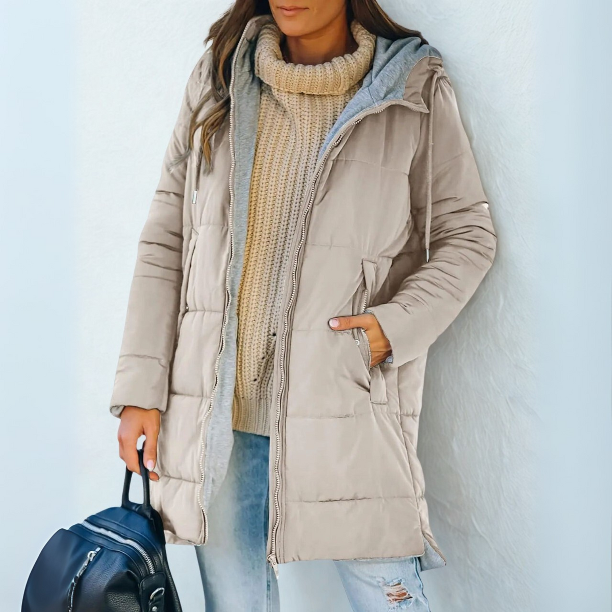 Marcelline | Veste d'hiver légère à capuche