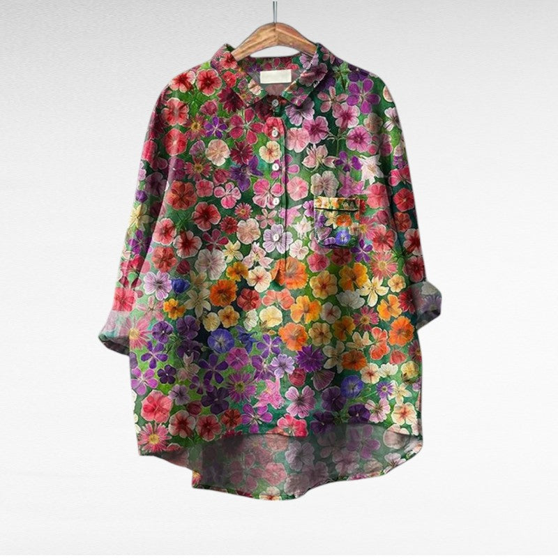 Thérèse | Élégante Blouse d'Été en Lin