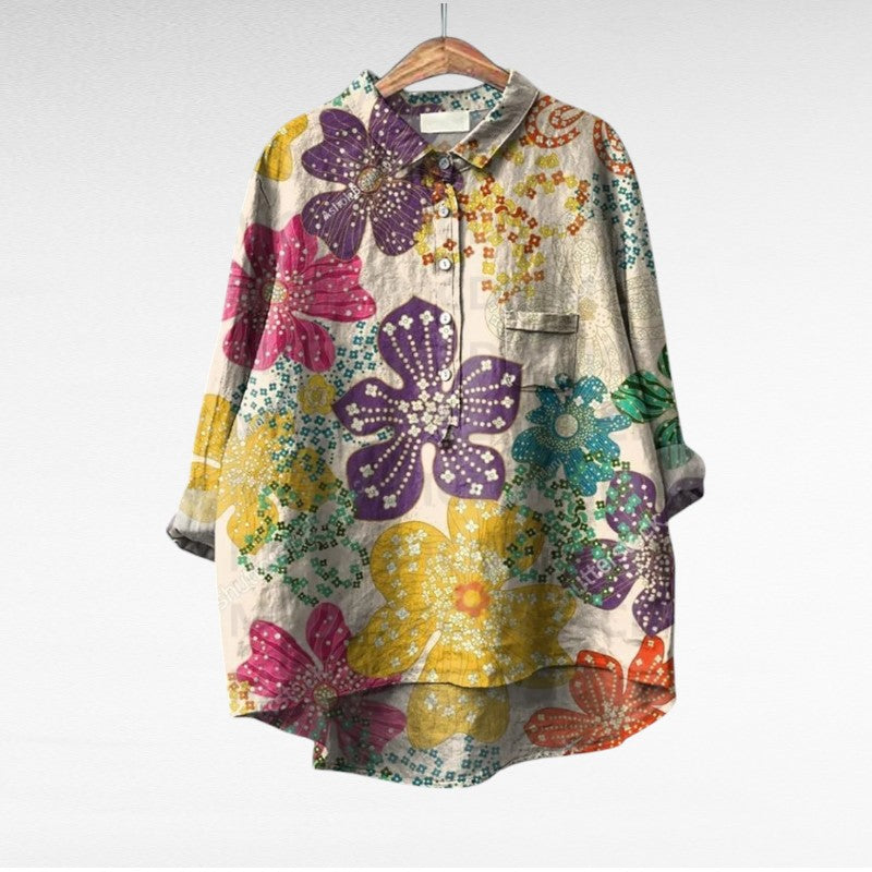 Thérèse | Élégante Blouse d'Été en Lin