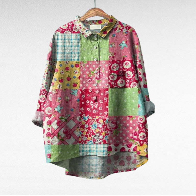 Thérèse | Élégante Blouse d'Été en Lin
