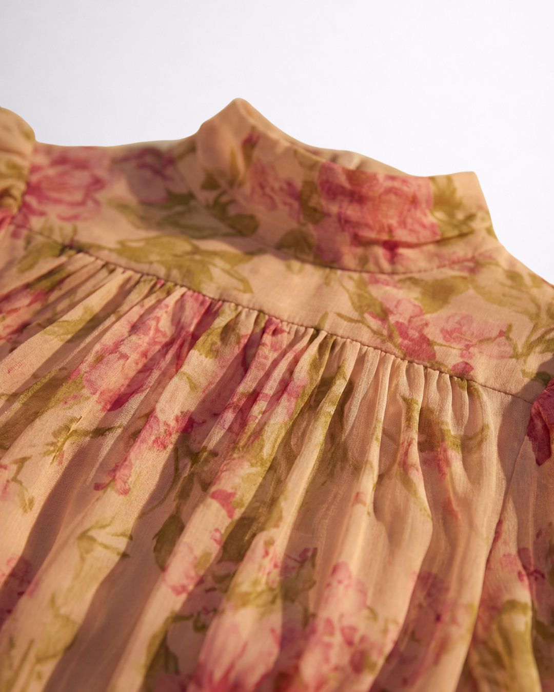 Rosario | Robe Longue Fleurie en Chiffon