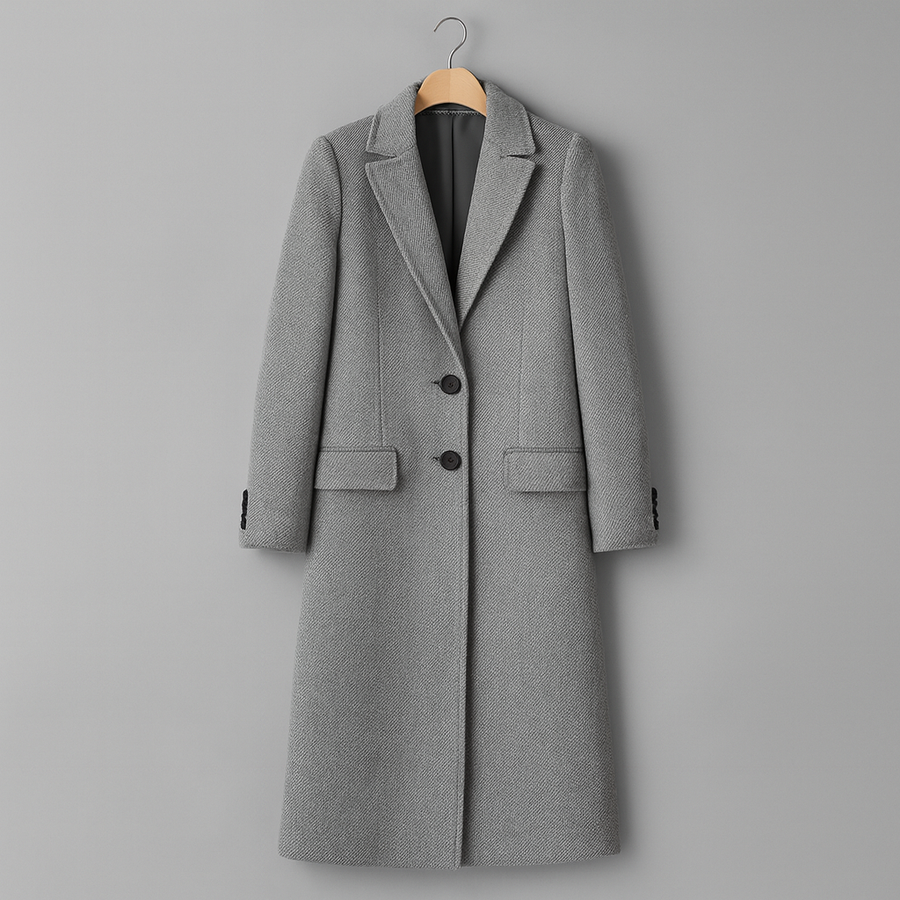 Jade | Manteau Long en Laine Élégant