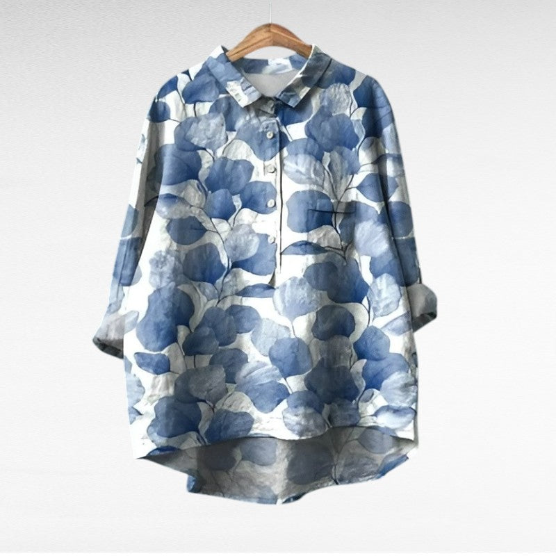 Camille | Élégante Blouse d'Été en Lin
