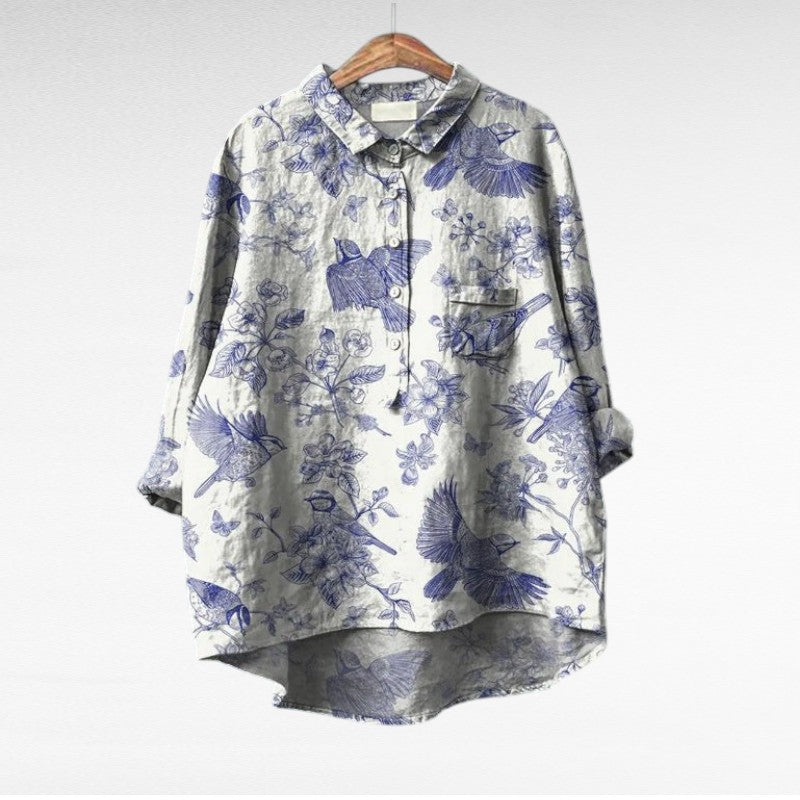 Claire | Élégante Blouse d'Été en Lin