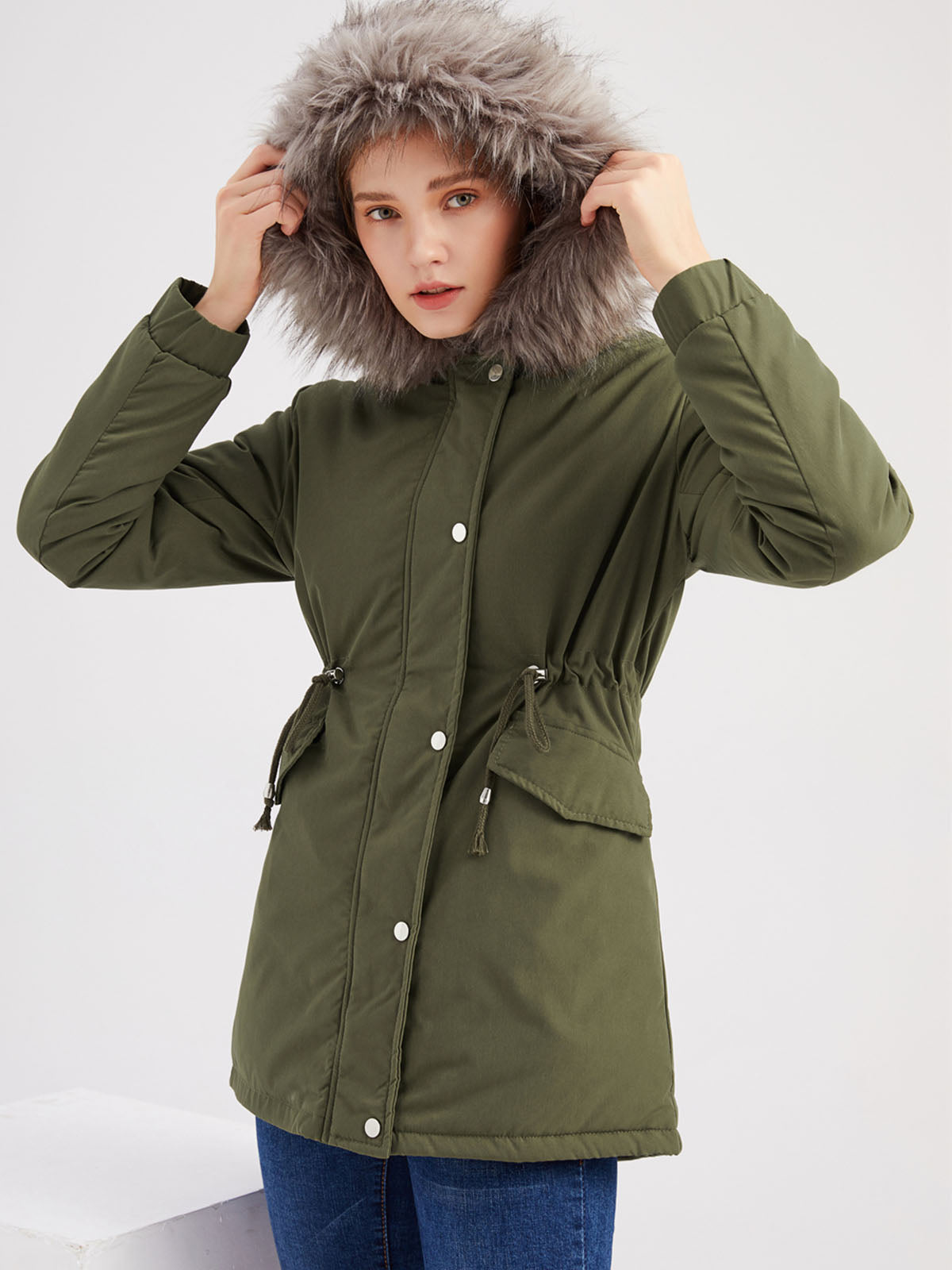 Arielle | Parka d'hiver avec doublure en fourrure douce