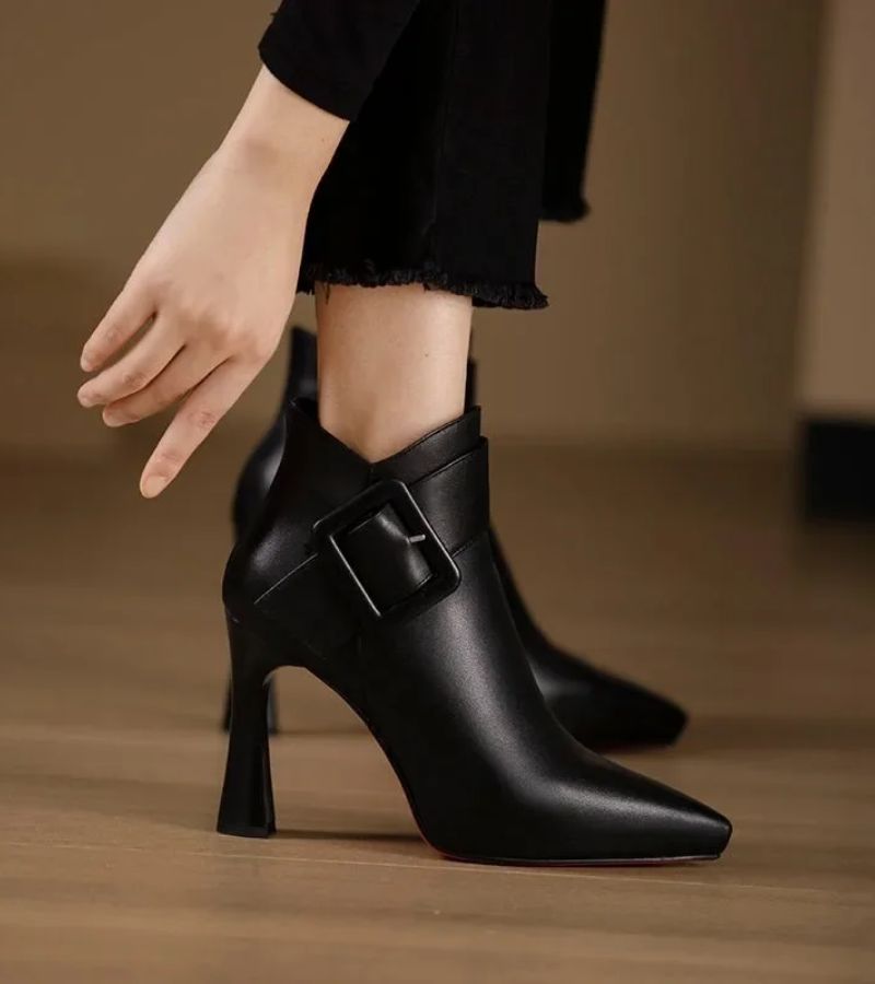 Lefèvre | Bottines Signature à Talon & Boucle Oversize