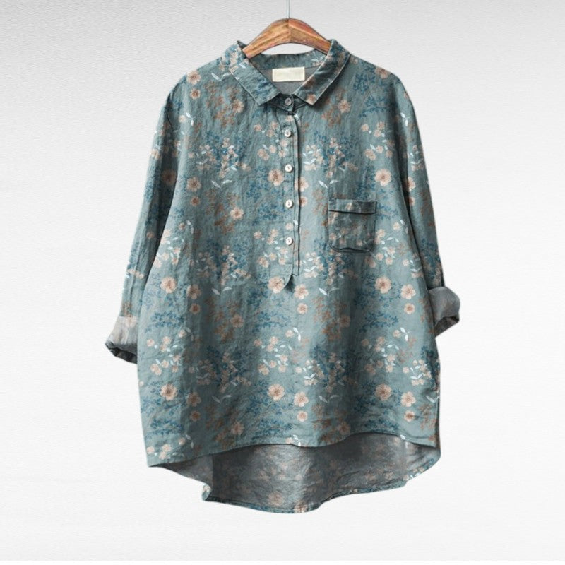 Claire | Élégante Blouse d'Été en Lin
