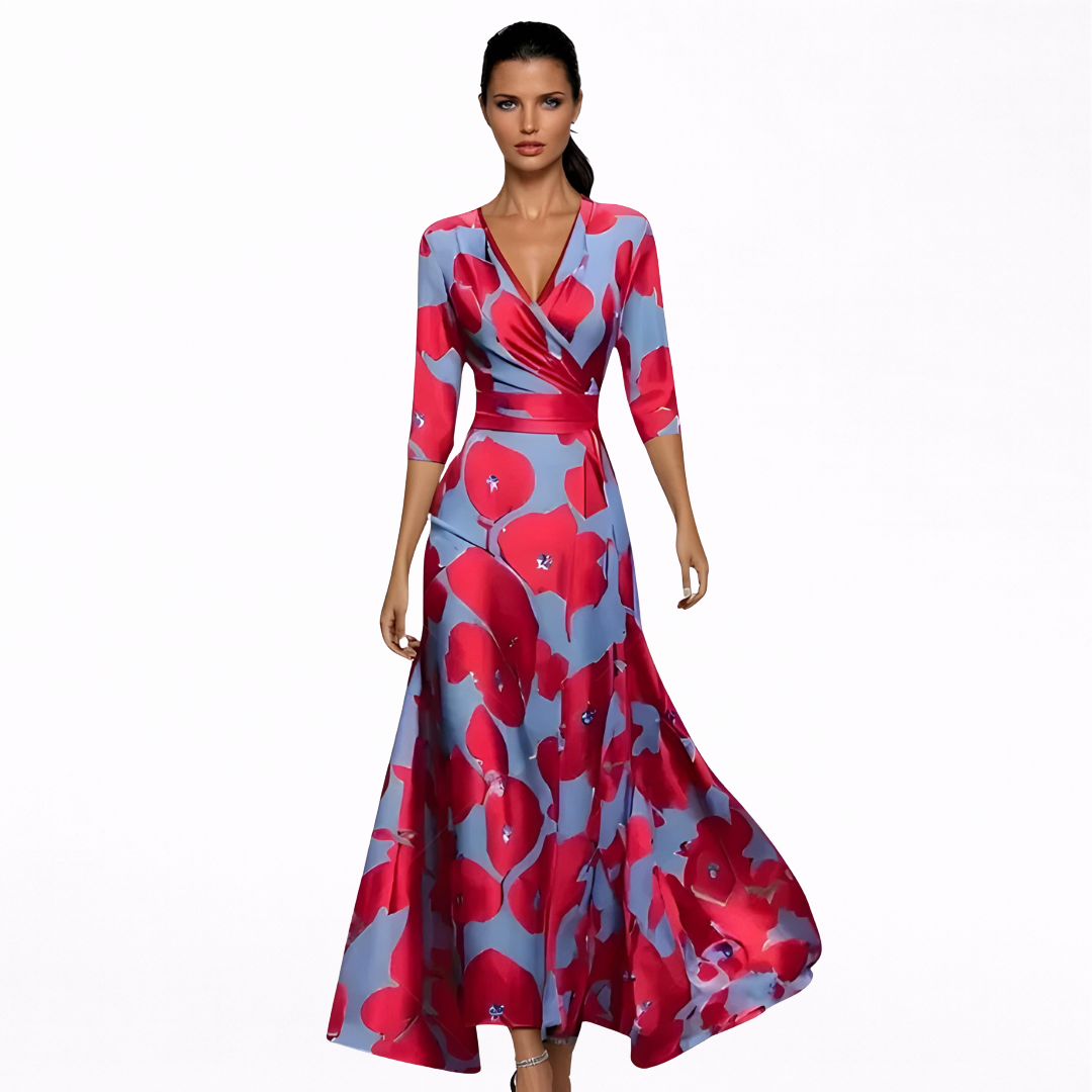Emilia | Maxi Robe Fleurie Élégante