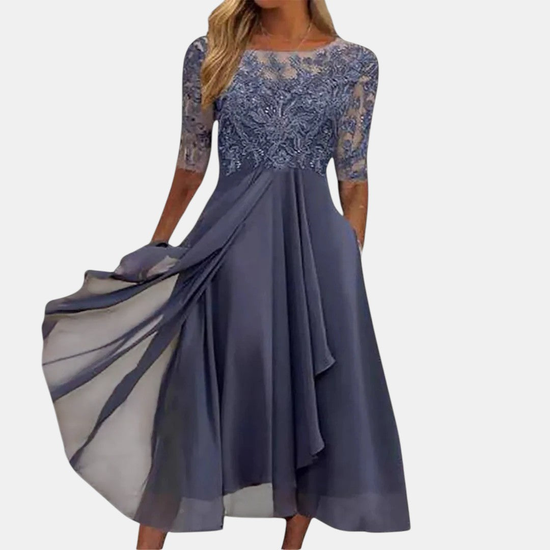 Robe de Soirée Élégante en Dentelle Loreto