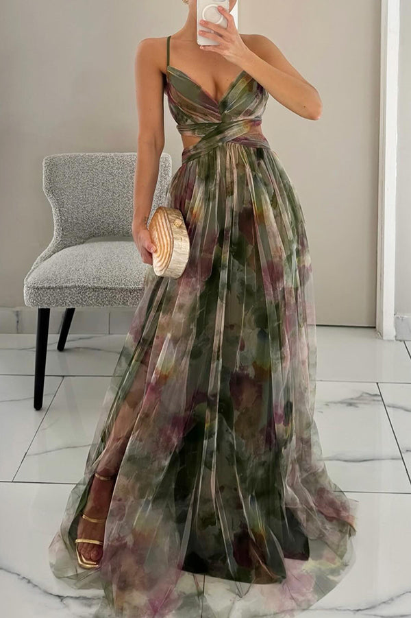 Giselle | Magnifique Maxi-robe avec Imprimé Floral