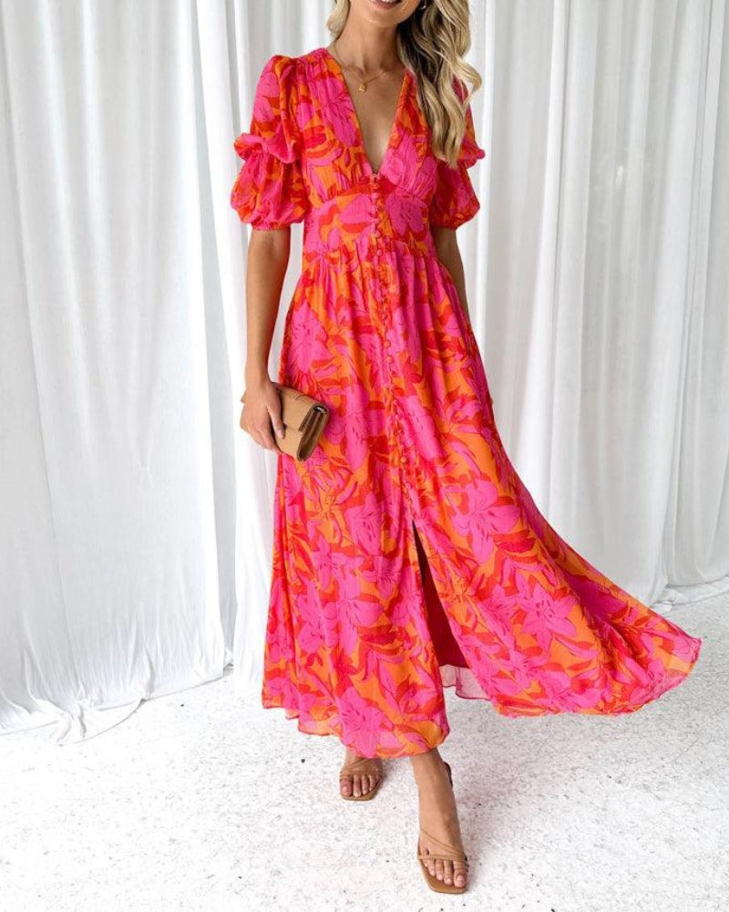 Lefèvre | Robe Maxi Éclat Solaire (ÉDITION LIMITÉE!)