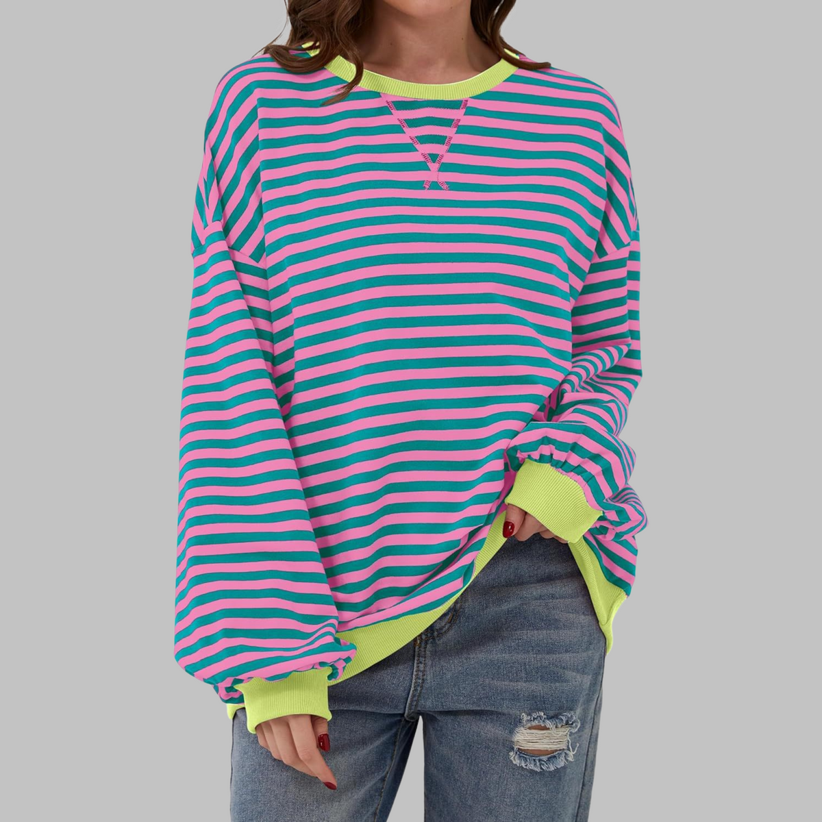 Holly | Pull Rayé