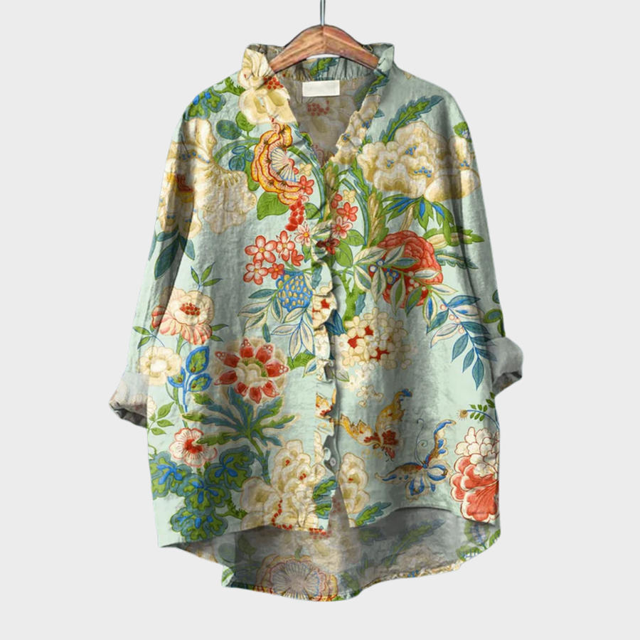 Grace | Elegant Summer Linen Blouse