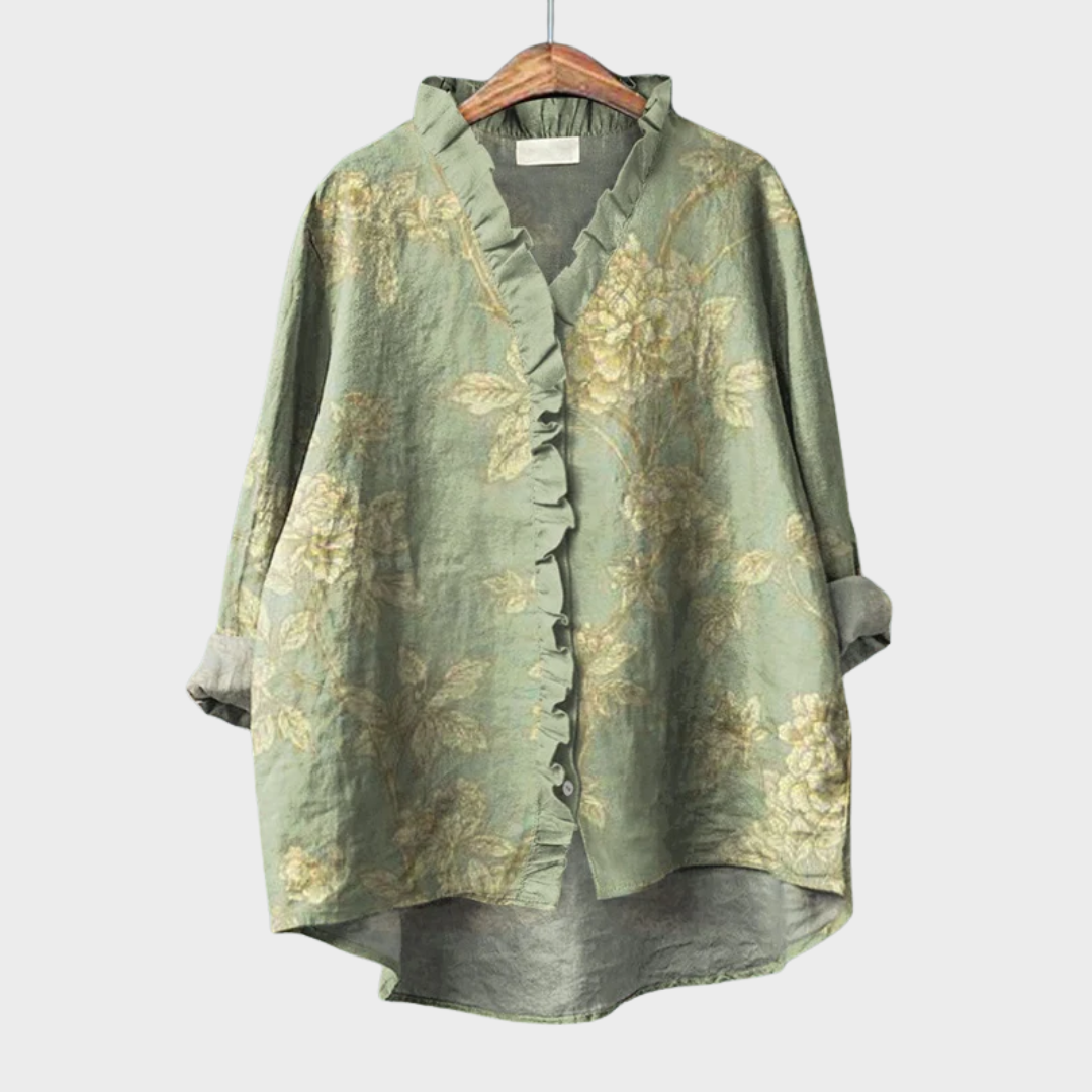 Rosalinde | Élégante Blouse d'Été en Lin