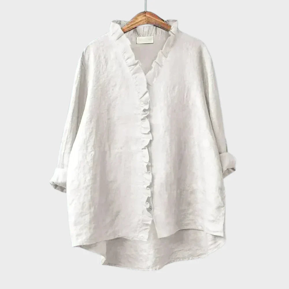 Eline | Blouse d'Été Élégante en Lin