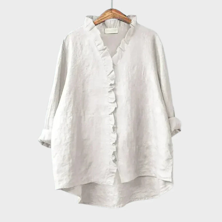 Eline | Blouse d'Été Élégante en Lin