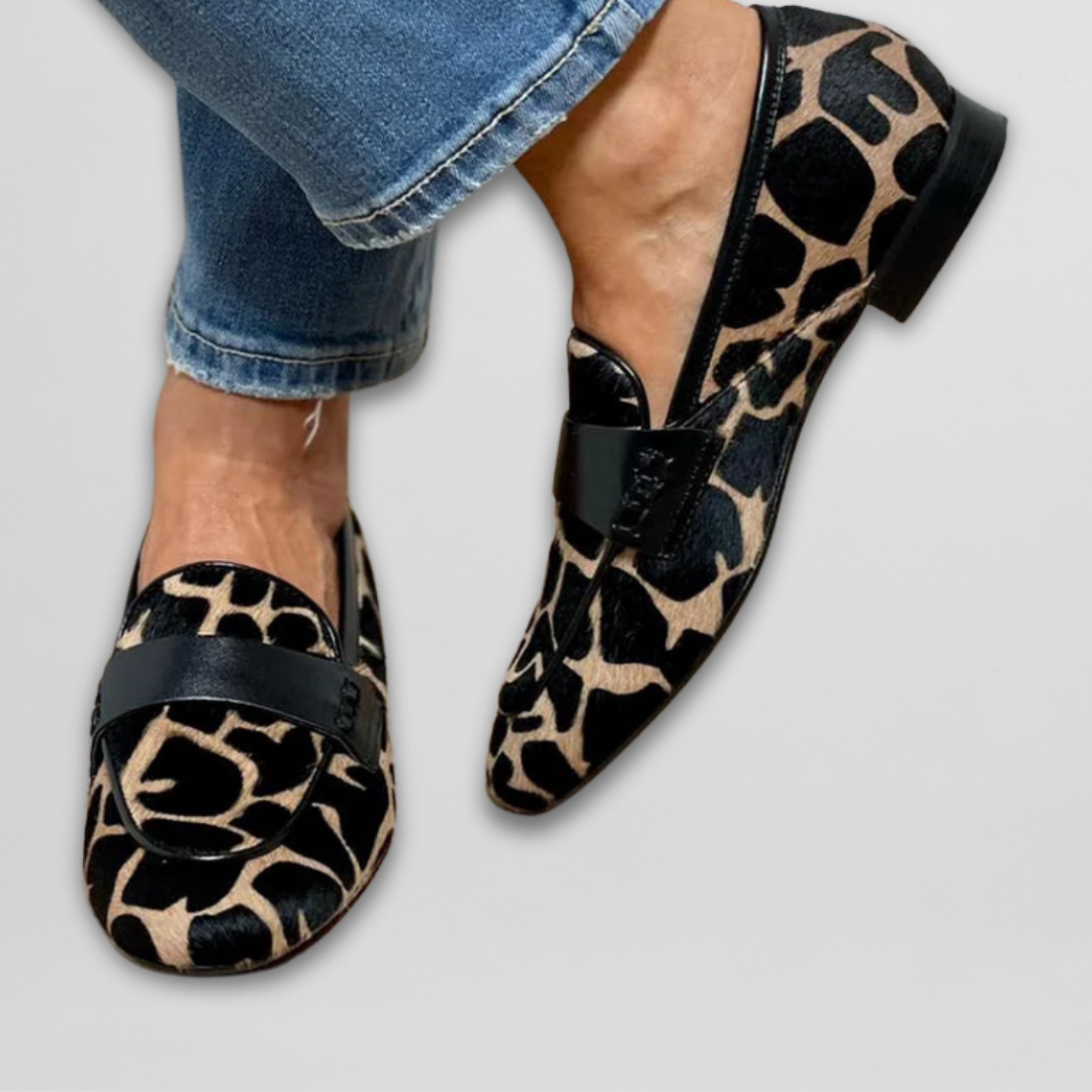 Camilla | Mocassin à Imprimé Animal