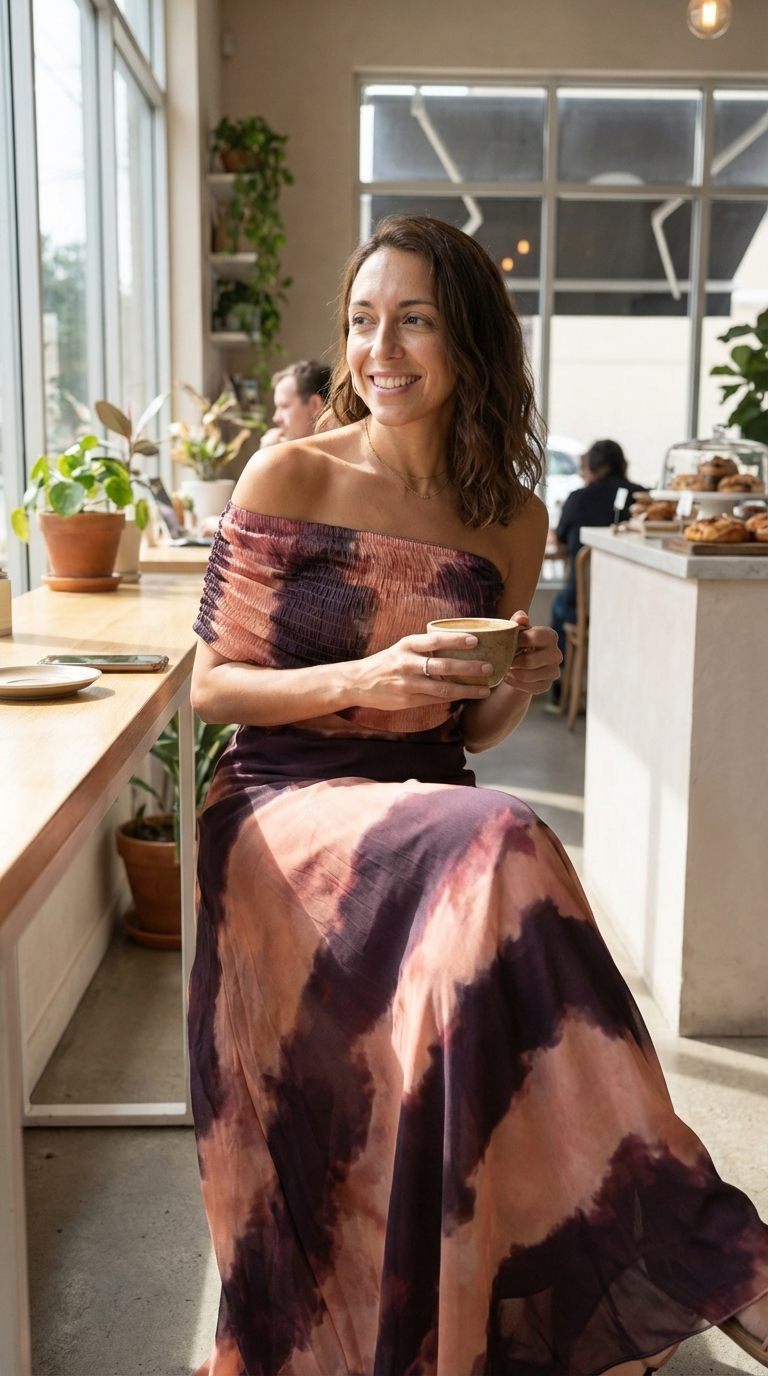 Soleil | Robe maxi tie dye