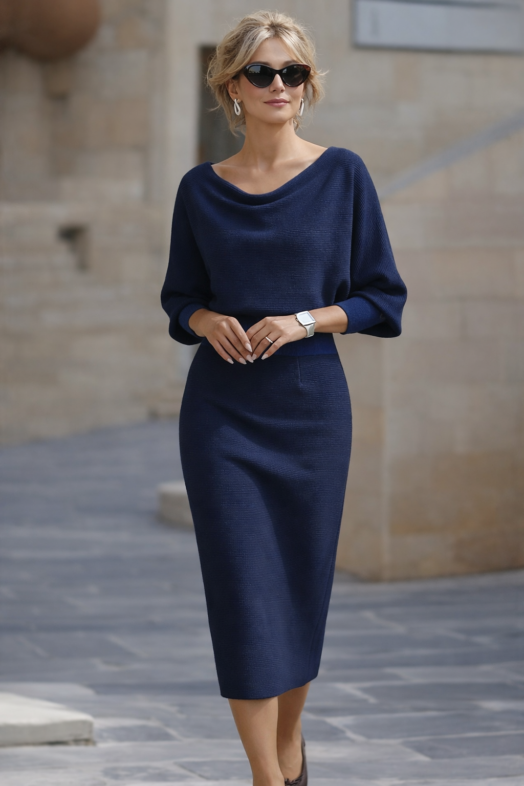 Lydia | Robe Midi Élégante pour Tous les Jours