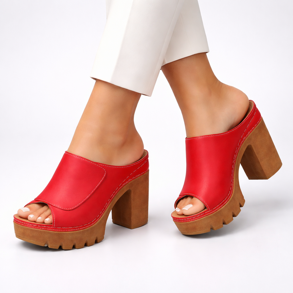 Mizella | Sandales Plateforme Élégantes à Talon Épais