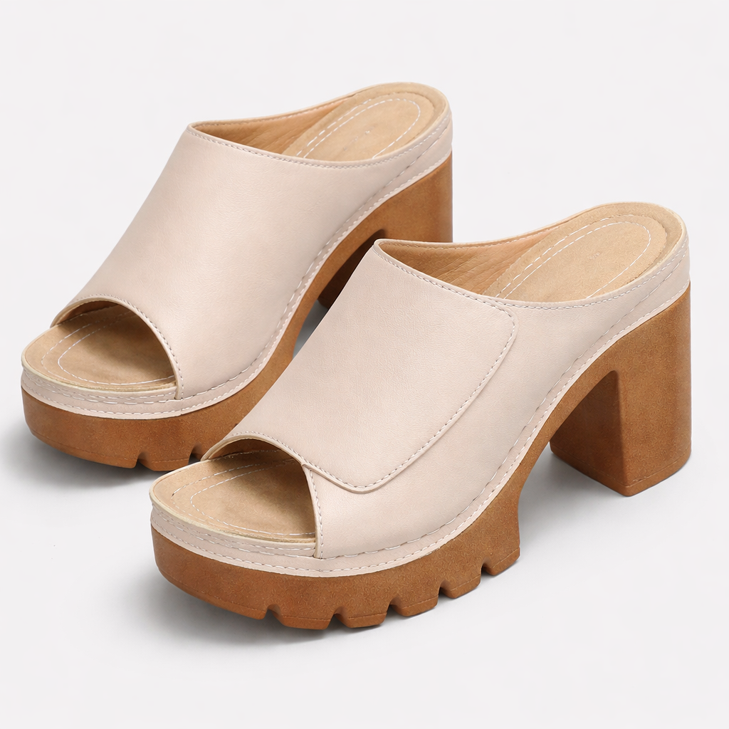 Mizella | Sandales Plateforme Élégantes à Talon Épais