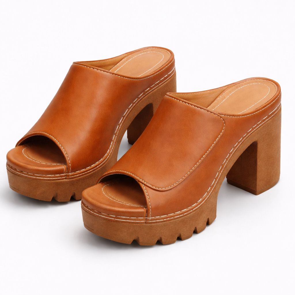 Mizella | Sandales Plateforme Élégantes à Talon Épais