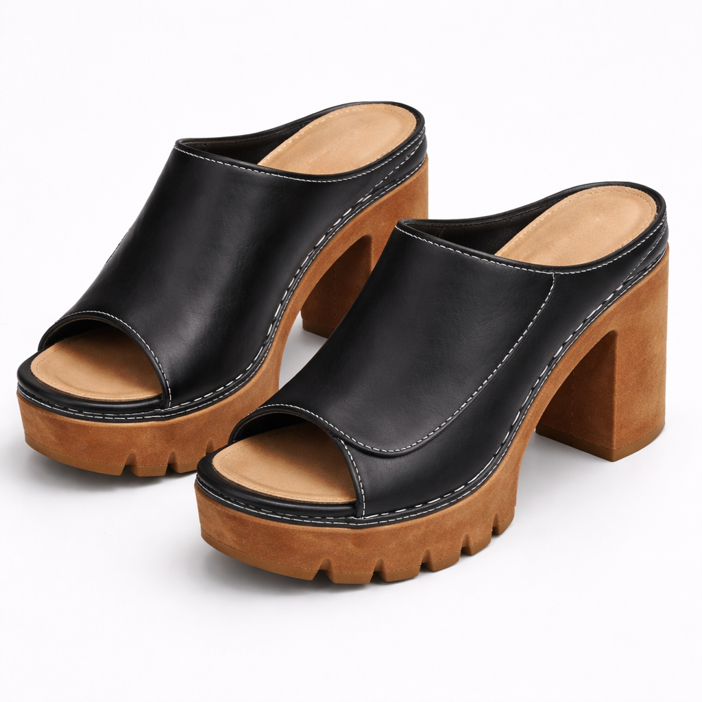 Mizella | Sandales Plateforme Élégantes à Talon Épais