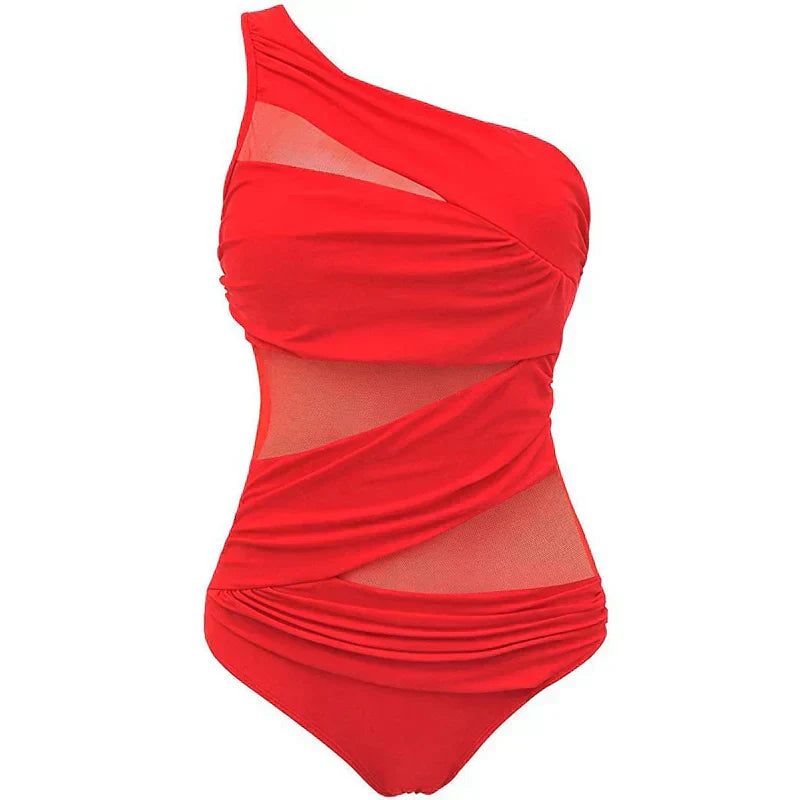 Nayla | Votre Élégant Maillot de Bain à Épaule Unique en Tailles Confortables