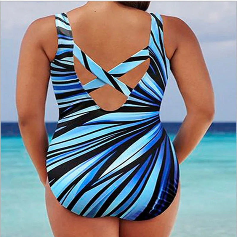 Lina | Votre monokini à rayures avec effet push-up pour un look féminin d'été