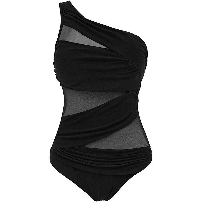 Nayla | Votre Élégant Maillot de Bain à Épaule Unique en Tailles Confortables