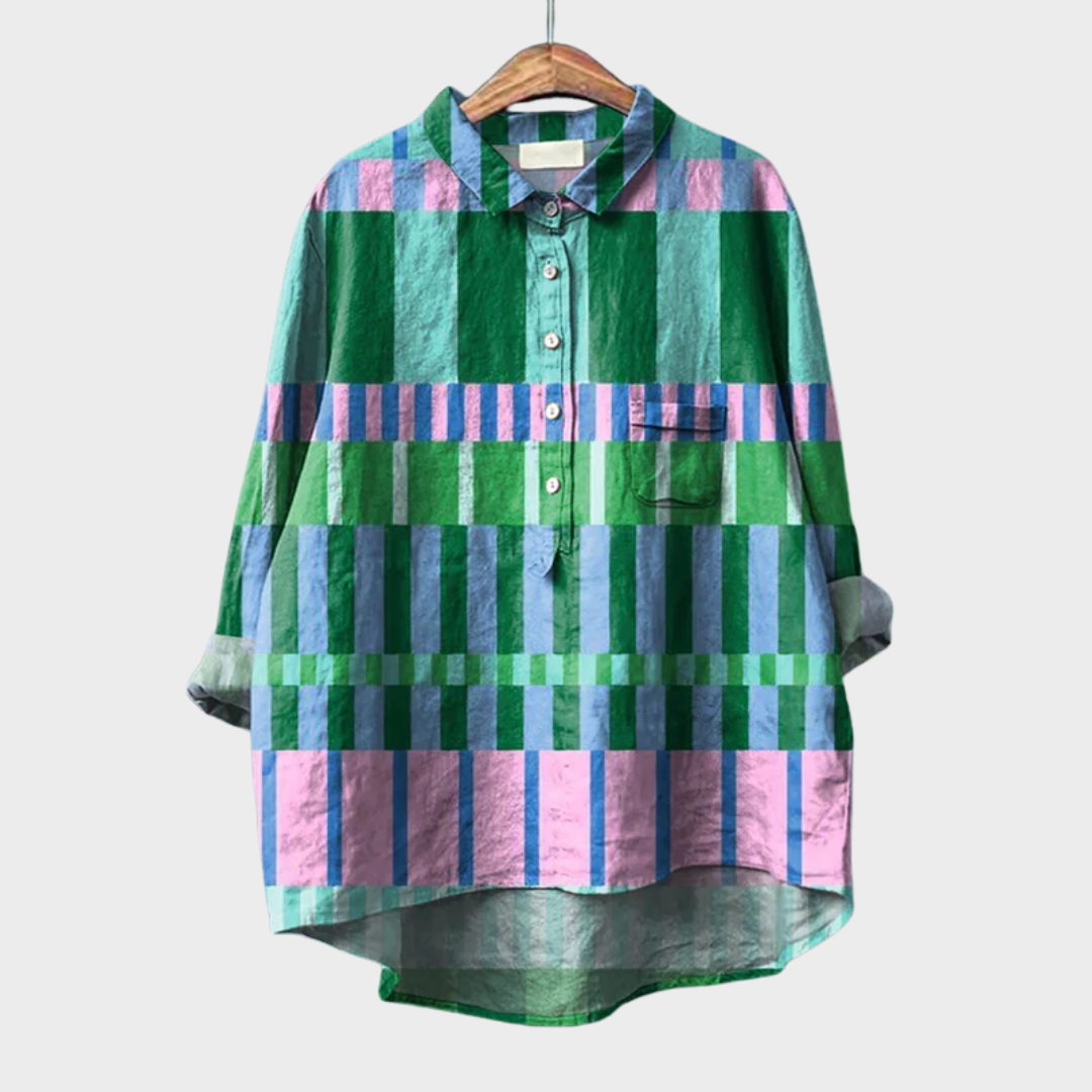 Amber | Élégante Blouse d'Été en Lin