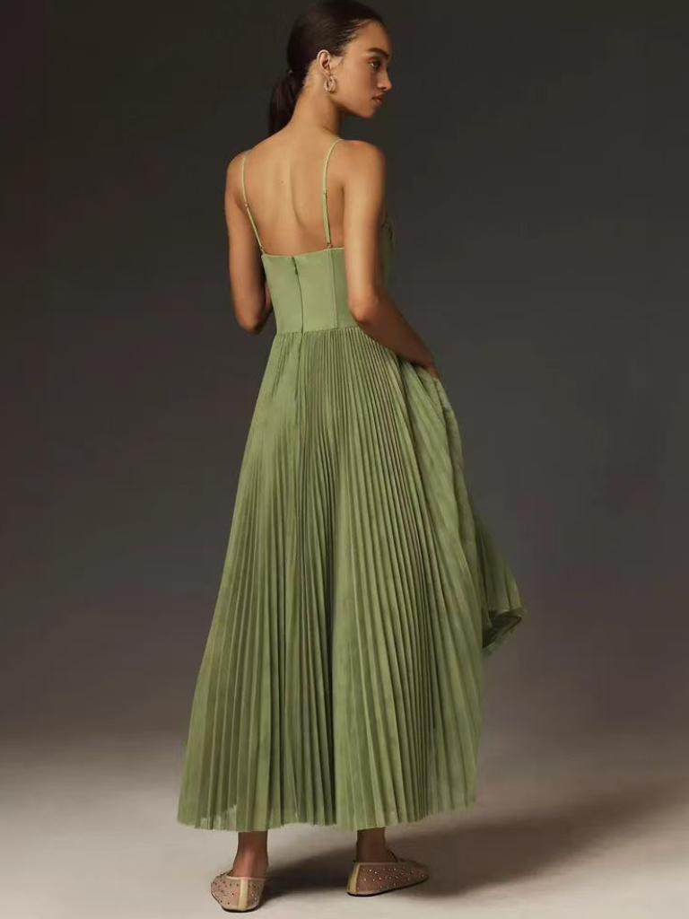 Zoe | Robe de Soirée Sans Manches Élégante à Dos Ouvert