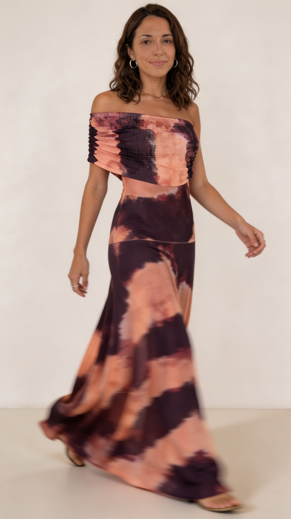 Soleil | Robe maxi tie dye