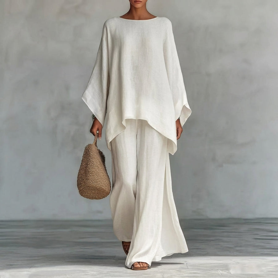 Cristina | Ensemble de Deux Pièces avec manches longues et pantalon large